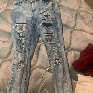 High Rise Ankle Jeans
